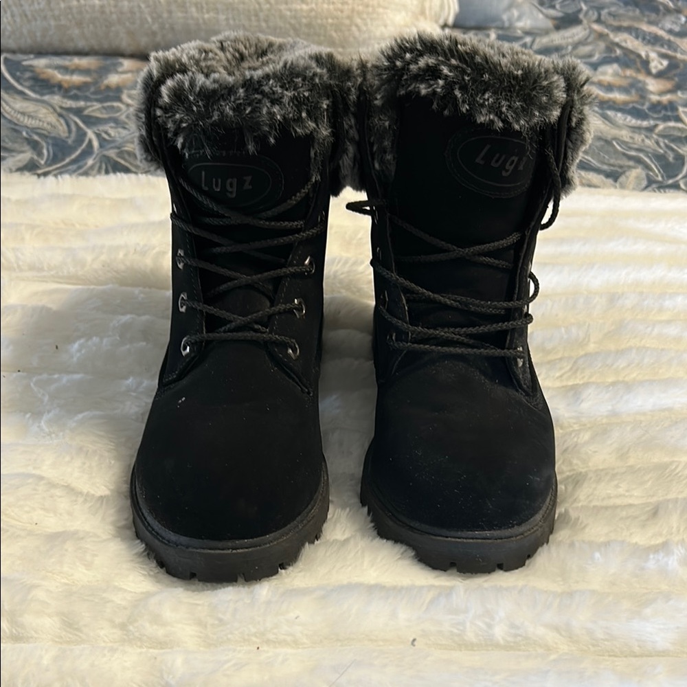 Lugz Women's Black Fur-Lined Boots